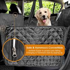Dog Car Seat Cover Waterproof Pet Dog Carriers Travel Mat Hammock For Small Medium Large Dogs Car Rear Back Seat Safety Pad