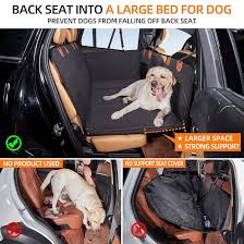 Dog Car Seat Cover Waterproof Pet Dog Carriers Travel Mat Hammock For Small Medium Large Dogs Car Rear Back Seat Safety Pad