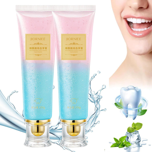 2PCS Niacinamide Toothpaste, Niacinamide Whitening Toothpaste, Niacinamides Intensive Whitening Toothpastes, Fresh Breath, Remove Tooth Stains