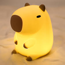 Capybara Night Light – Soft Silicone Ambient Lamp for Cozy Home Decor