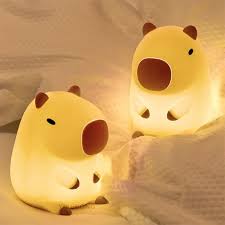 Capybara Night Light – Soft Silicone Ambient Lamp for Cozy Home Decor